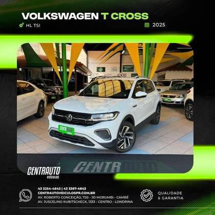 VOLKSWAGEN T-CROSS 1.4 250 TSI TOTAL FLEX HIGHLINE AUTOMÁTICO VOLKSWAGEN T-CROSS 1.4 250 TSI TOTAL FLEX HIGHLINE AUTOMÁTICO